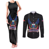 Samoa 64th Independence Anniversary Couples Matching Tank Maxi Dress and Long Sleeve Button Shirt