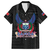Samoa 64th Independence Anniversary Family Matching Off The Shoulder Long Sleeve Dress and Hawaiian Shirt