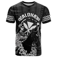 Hawaii King Kamehameha Day Parade T Shirt With Pa'u Riders Plumeria Kakau Tribal Pattern