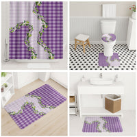 Violet Hawaii Palaka Bathroom Set Maile Pikake Honohono Orchid Lei LT05 - Polynesian Pride