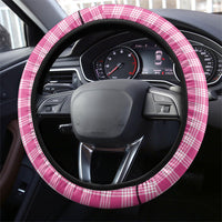 Pink Hawaii Palaka Steering Wheel Cover Maile Pikake Honohono Orchid Lei