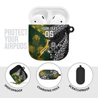 Rugby New Zealand South Africa AirPods Case Maori Tiki Springboks Together