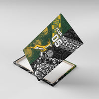 Rugby New Zealand South Africa Canvas Wall Art Maori Tiki Springboks Together