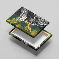 Rugby New Zealand South Africa Canvas Wall Art Maori Tiki Springboks Together