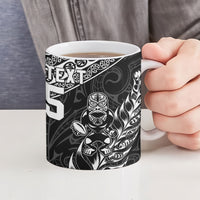 Rugby New Zealand South Africa Ceramic Mug Maori Tiki Springboks Together