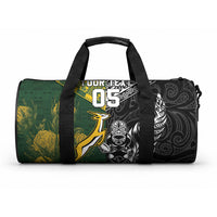 Rugby New Zealand South Africa Duffle Bag Maori Tiki Springboks Together