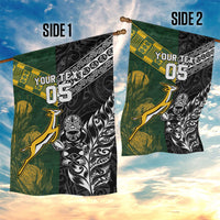 Rugby New Zealand South Africa Garden Flag Maori Tiki Springboks Together