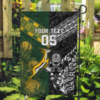 Rugby New Zealand South Africa Garden Flag Maori Tiki Springboks Together