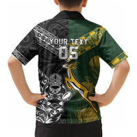 Rugby New Zealand South Africa Hawaiian Shirt Maori Tiki Springboks Together