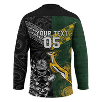 Rugby New Zealand South Africa Hockey Jersey Maori Tiki Springboks Together