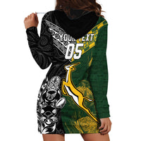 Rugby New Zealand South Africa Hoodie Dress Maori Tiki Springboks Together