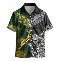 Rugby New Zealand South Africa Kid Hawaiian Shirt Maori Tiki Springboks Together