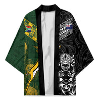 Rugby New Zealand South Africa Kimono Maori Tiki Springboks Together