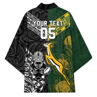 Rugby New Zealand South Africa Kimono Maori Tiki Springboks Together