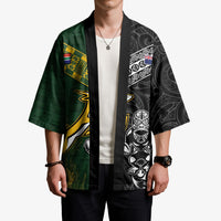 Rugby New Zealand South Africa Kimono Maori Tiki Springboks Together