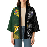 Rugby New Zealand South Africa Kimono Maori Tiki Springboks Together