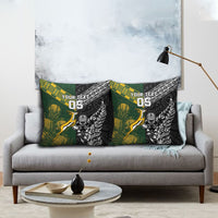 Rugby New Zealand South Africa Pillow Cover Maori Tiki Springboks Together