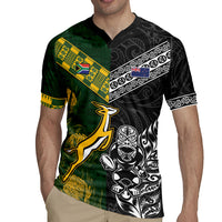 Rugby New Zealand South Africa Rugby Jersey Maori Tiki Springboks Together