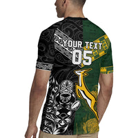 Rugby New Zealand South Africa Rugby Jersey Maori Tiki Springboks Together