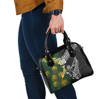 Rugby New Zealand South Africa Shoulder Handbag Maori Tiki Springboks Together