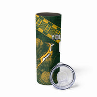 Rugby New Zealand South Africa Skinny Tumbler Maori Tiki Springboks Together