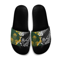 Rugby New Zealand South Africa Slide Sandals Maori Tiki Springboks Together