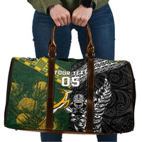 Rugby New Zealand South Africa Travel Bag Maori Tiki Springboks Together