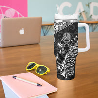 Rugby New Zealand South Africa Tumbler With Handle Maori Tiki Springboks Together