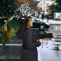 Rugby New Zealand South Africa Umbrella Maori Tiki Springboks Together