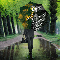 Rugby New Zealand South Africa Umbrella Maori Tiki Springboks Together