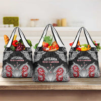 New Zealand Waitangi Day Grocery Bag Aotearoa Te Ra O Waitangi Manaia Maori Pattern