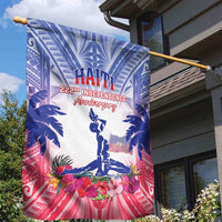 Haiti Independence Day Garden Flag Neg Maron Polynesian Style LT05