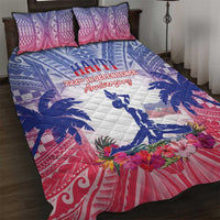 Haiti Independence Day Quilt Bed Set Neg Maron Polynesian Style LT05 - Polynesian Pride