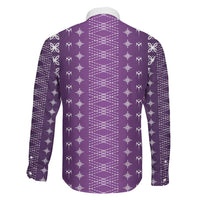 Purple Samoa Malu Tattoo Inspired Family Matching Mermaid Dress and Hawaiian Shirt - Polynesian Pride