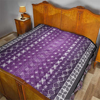 Purple Samoa Malu Tattoo Inspired Quilt - Polynesian Pride