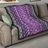 Purple Samoa Malu Tattoo Inspired Quilt - Polynesian Pride