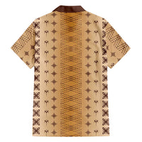 Beige Samoa Malu Tattoo Inspired Family Matching Mermaid Dress and Hawaiian Shirt - Polynesian Pride