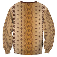 Beige Samoa Malu Tattoo Inspired Sweatshirt - Polynesian Pride