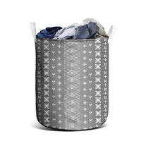 Black Samoa Malu Tattoo Inspired Laundry Basket - Polynesian Pride