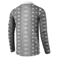Black Samoa Malu Tattoo Inspired Button Sweatshirt - Polynesian Pride