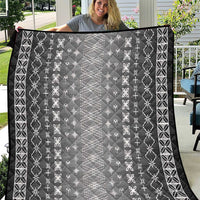 Black Samoa Malu Tattoo Inspired Quilt - Polynesian Pride