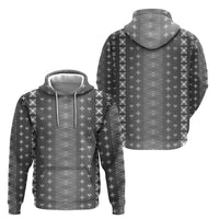 Black Samoa Malu Tattoo Inspired Zip Hoodie - Polynesian Pride