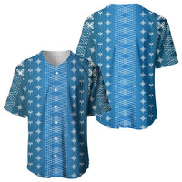 Blue Samoa Malu Tattoo Inspired Baseball Jersey - Polynesian Pride