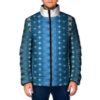 Blue Samoa Malu Tattoo Inspired Padded Jacket - Polynesian Pride