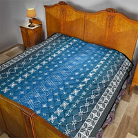 Blue Samoa Malu Tattoo Inspired Quilt - Polynesian Pride