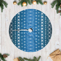 Blue Samoa Malu Tattoo Inspired Tree Skirt - Polynesian Pride