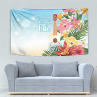 National Ukulele Day Tapestry Tropical Vibe
