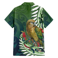 New Zealand Kea Bird Hawaiian Shirt With Maori Koru Fern - Polynesian Pride
