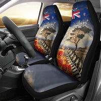 New Zealand ANZAC Day Car Seat Cover The Lonesome Pine With Soldier Fern LT05 - Polynesian Pride