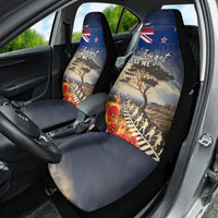 New Zealand ANZAC Day Car Seat Cover The Lonesome Pine With Soldier Fern LT05 - Polynesian Pride